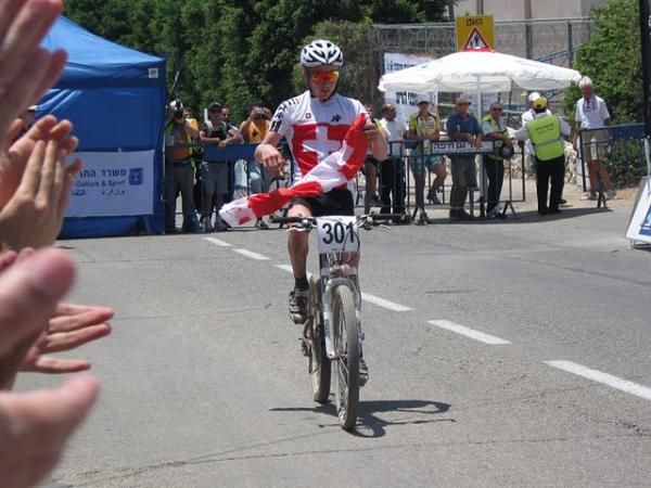 Mathias Fl&uuml;ckiger (Switzerland) has plenty of time to celebrate his European Championships victory.