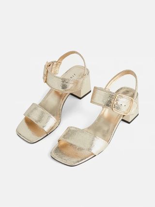 Jigsaw Mabel metallic heel sandals