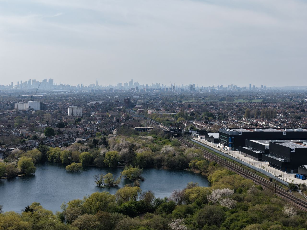Barking, London aerial photos