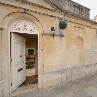 orangery exterior with white door