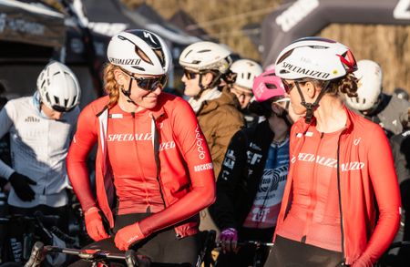 Geerike Schreurs lined up at Santa Vall 2026 as the new teammate on Specialized Off-road alongside eventual winner Sofia Gomez Villafa&ntilde;e