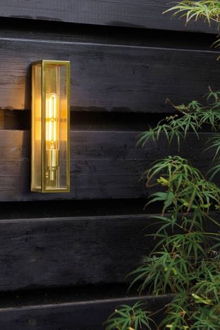 How to position landscape lighting outdoor brass wall light