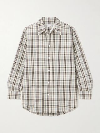 Oversized Checked Cotton Shirt