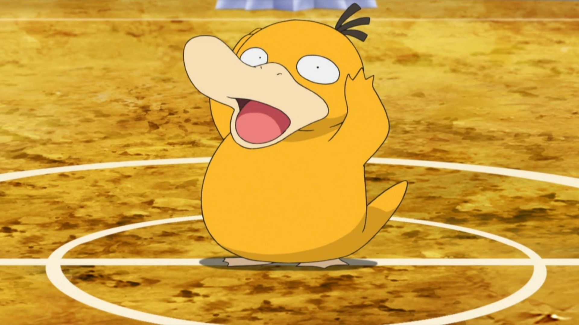 thumbnail interactive-video image 1 of KFC Dancing Psyduck Toy - Square Dance Music Box Action Figure 1 of 3
