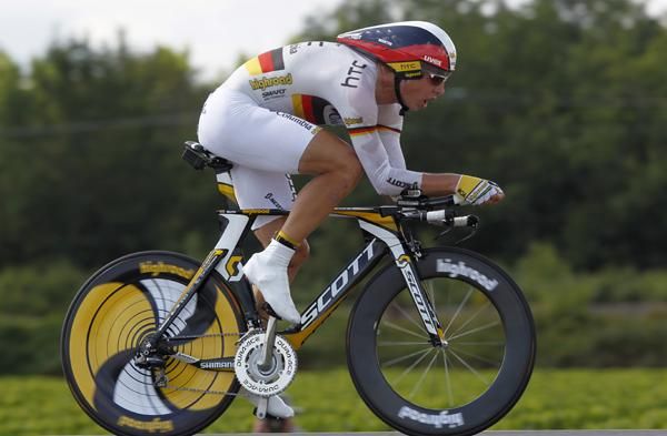 Tony Martin (HTC-Columbia) rode well to finish second