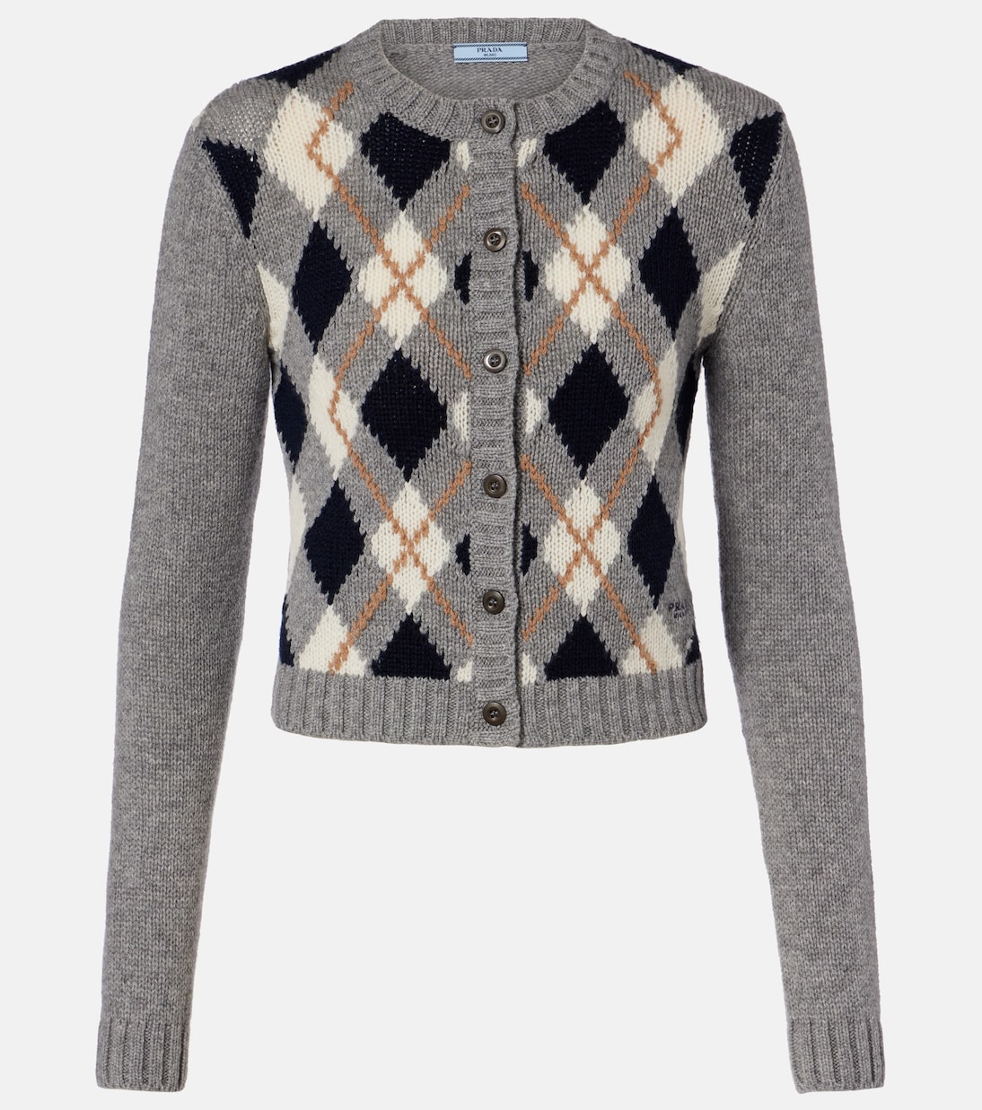 Argyle Cashmere Cardigan