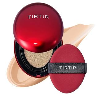 Tirtir Mask Fit Red Cushion Foundation | Full Coverage, Weighless, Skin Fit, Satin Glow Finish, Korean Cushion Foundation (#23n Sand, 0.63 Fl Oz (pack of 1))