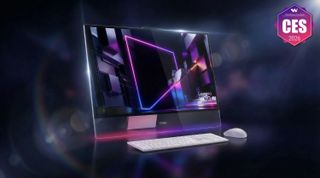 Lenovo AIO PC with "CES 2026" badge