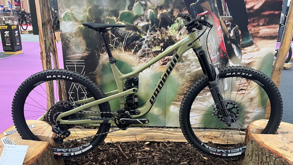 The Propain Tyee mountain bike at a bike show