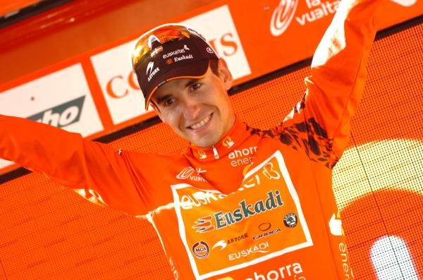 Igor Anton (Euskatel-Euskadi) was happy to pull on another red jersey at the VueltA