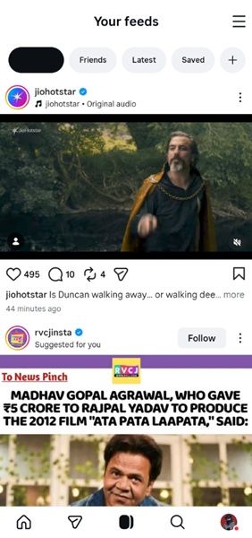 Instagram is supposedly testing a "Your Feed" feature in the app, which lets users endlessly scroll through different feeds for Reels.
