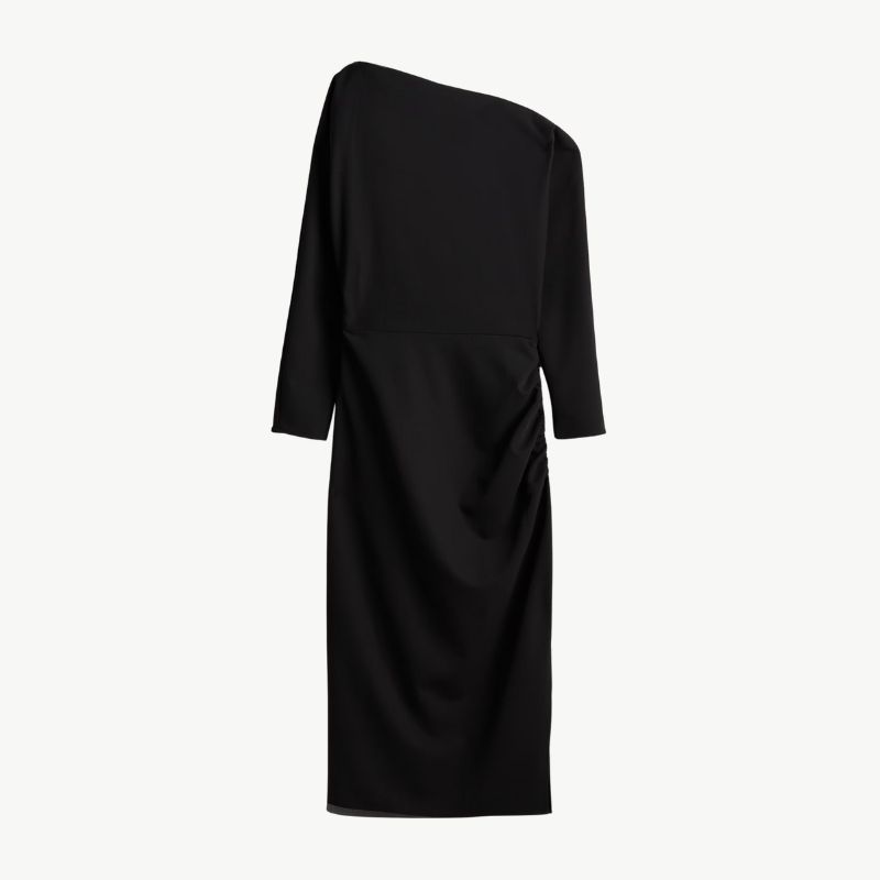 H&amp;amp;M draped one shoulder dress cut out