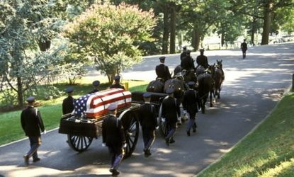A U.S. military funeral in Arlington, Va.