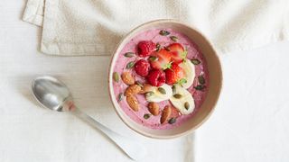 Smoothie bowl featured in The Cycling Chef recipe book