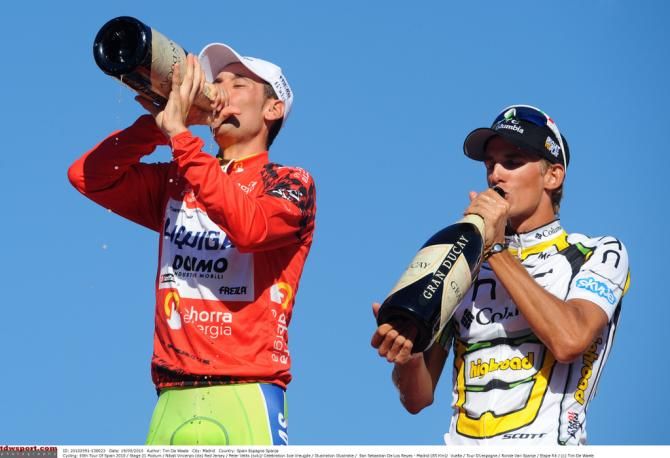 Champagne for the 2010 podium