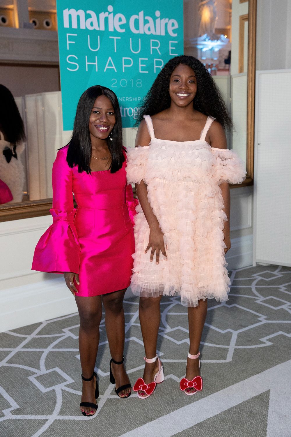 Yomi Adegoke and Elizabeth Uviebinene at the Marie Claire Future Shapers awards