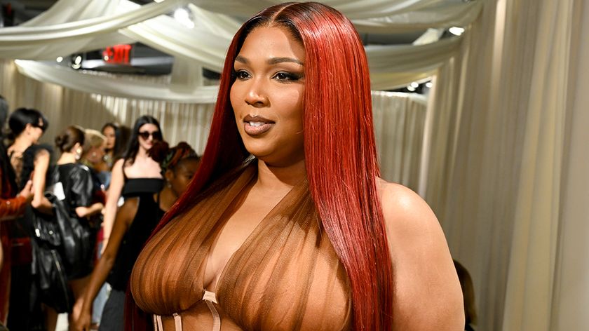 Lizzo at the Christian Siriano fashion show as part of Spring/Summer 2026 New York Fashion Week held at Macy&#039;s Herald Square on September 12, 2025 in New York, New York. (Photo by Gilbert Flores/WWD via Getty Images)