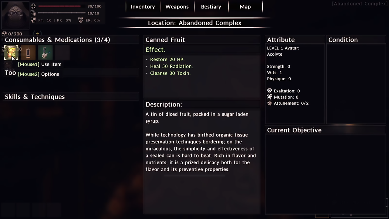 Divine Frequency screenshot showing disturbing action in dark, evil world.