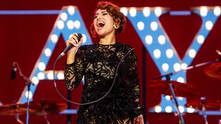 MUNICH, GERMANY - AUGUST 30: Raye performs onstage during Superbloom Festival on August 30, 2025 in Munich, Bavaria. (Photo by Joseph Okpako/WireImage)