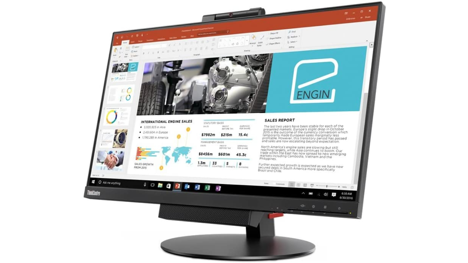 Best monitor with webcam: Lenovo ThinkCentre Tiny-In-One 24 Gen3