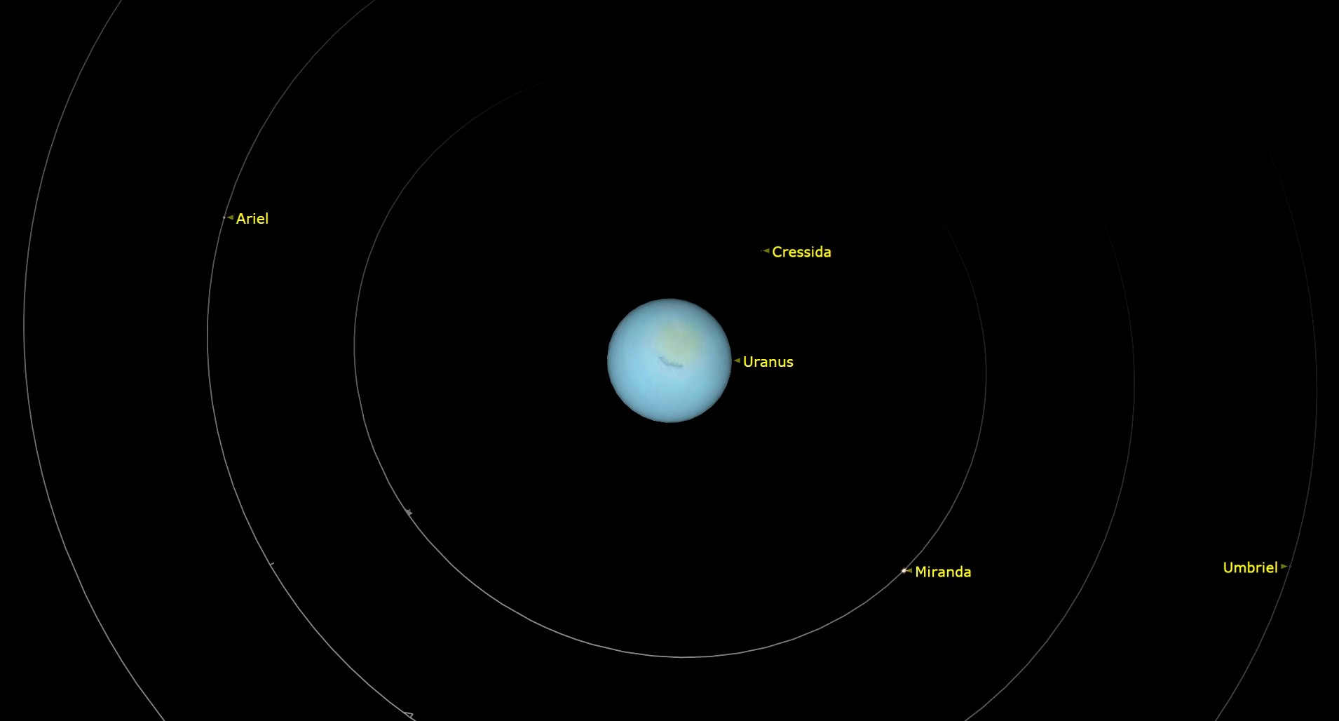 Graphic illustration of the planet Uranus.