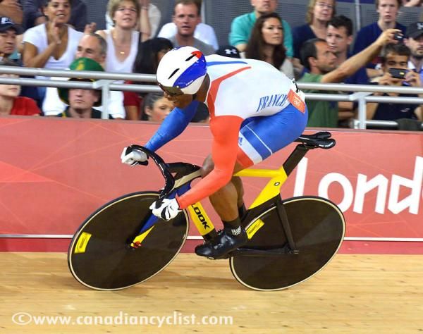 Gregory Bauge (France) in men's sprint qualifying