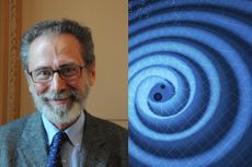 Yves Meyer is known for his pivotal role in developing the wavelet theory, which is used to detect gravitational waves from two black holes merging (right). 