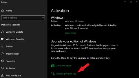 go to settings to activate windows 10