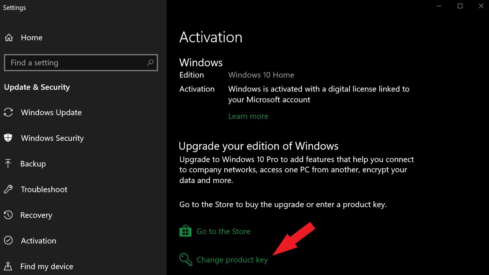 How to activate window 10