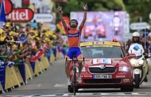 Luis Leon Sanchez (Rabobank) won the stage to Foix