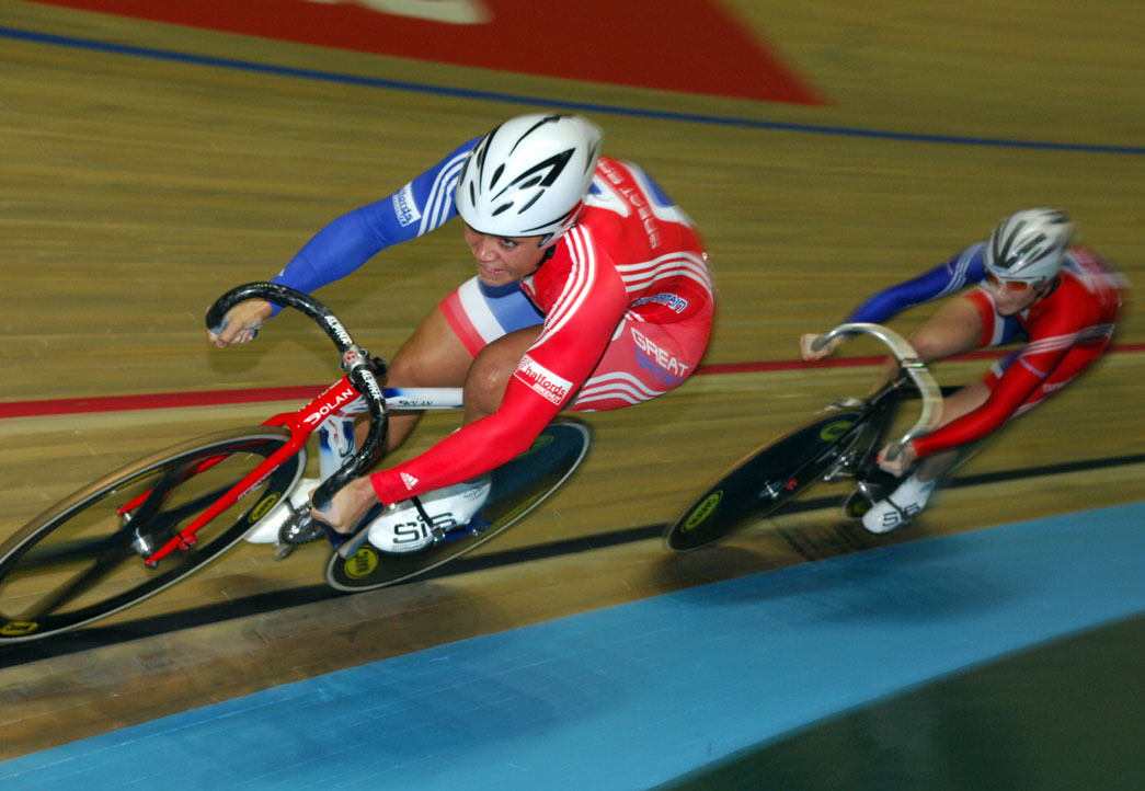 Shanaze Reade Victoria Pendleton in full flight