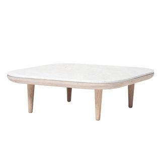 White Top with wooden legs coffee table