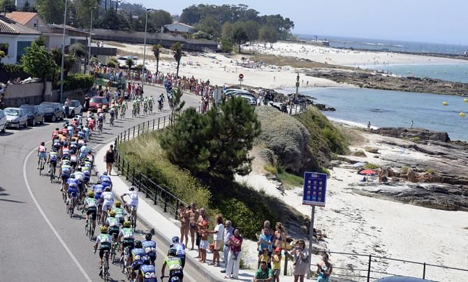The Atlantic provided the backdrop for the opening stages of the Vuelta