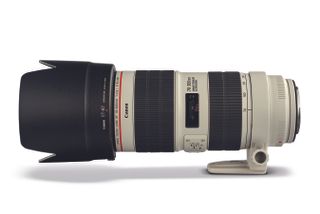 Side view of the Canon EF 70-200mm f/2.8L IS III USM lens