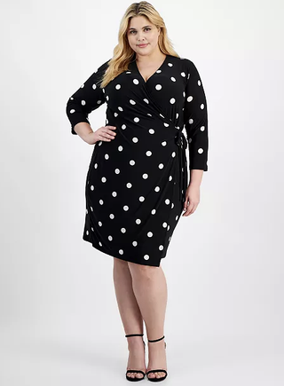 Plus Size Classic Wrap Dress