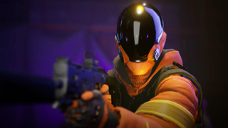 Player character holding a gun. 