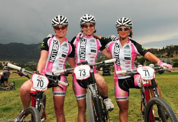 NoTubes Women's Team members (L to R): Kaila Hart, Nina Baum, and Sarah Kaufmann