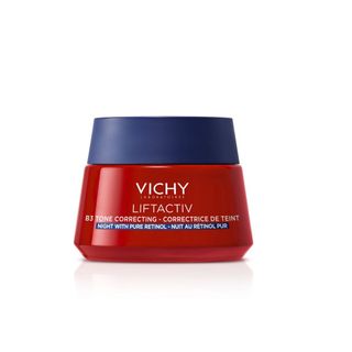 A red Vichy Liftactiv B3 night cream retinol.