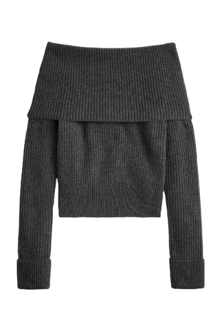 J.Crew Collection Cashmere Off-The-Shoulder Sweater-Top (Was $318) 