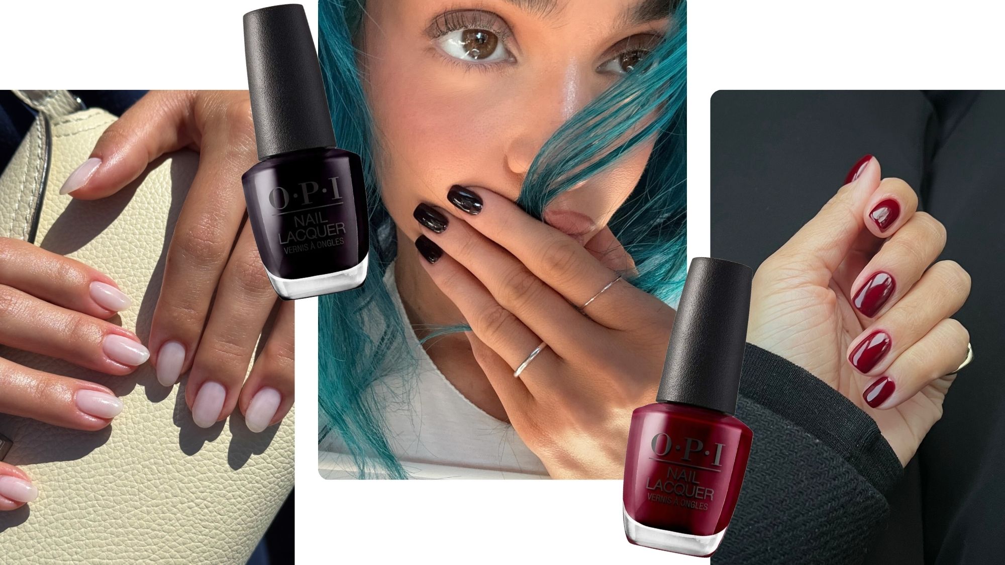 Images of OPI manicures.