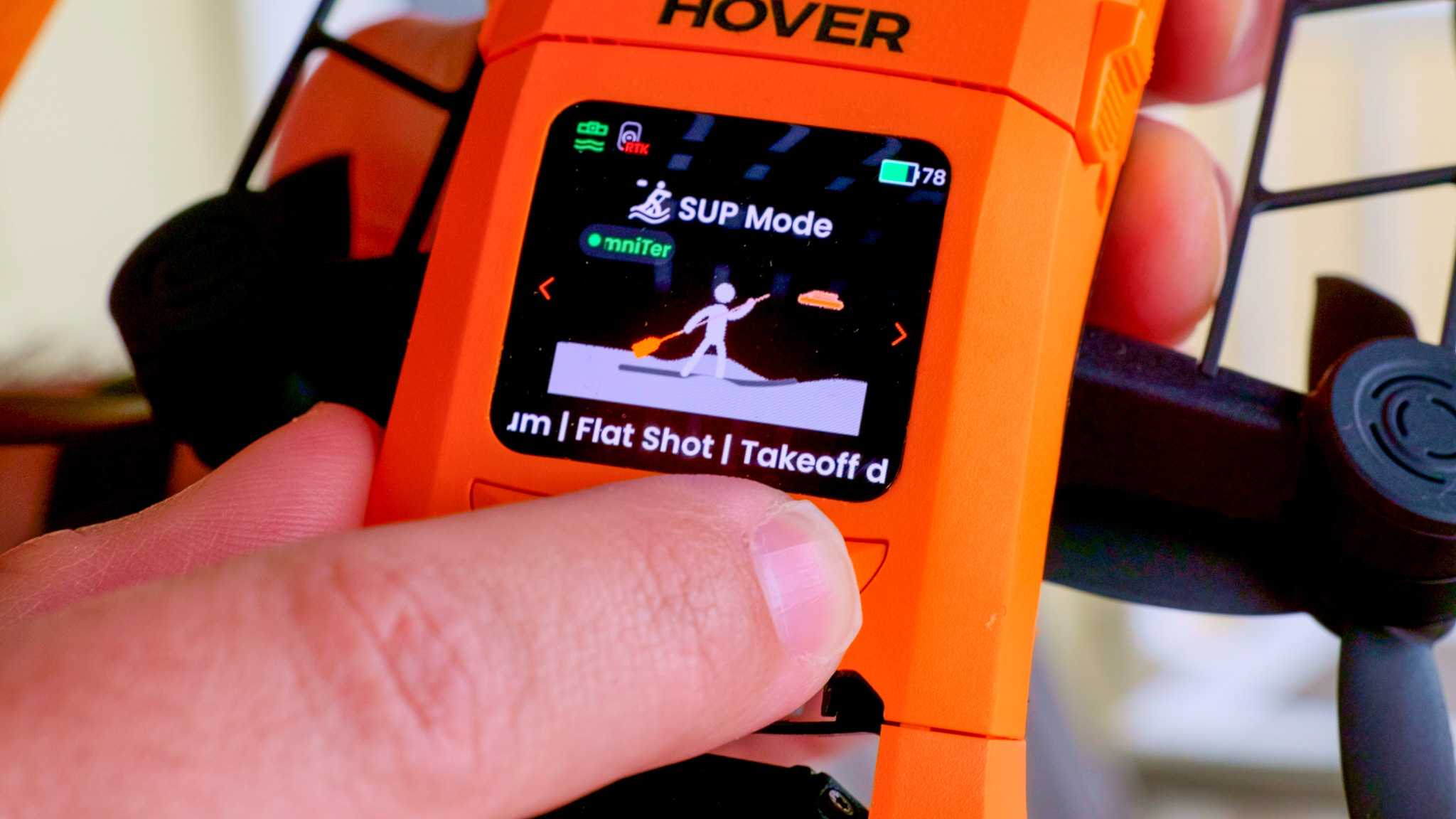 HoverAir Aqua On Screen Controls