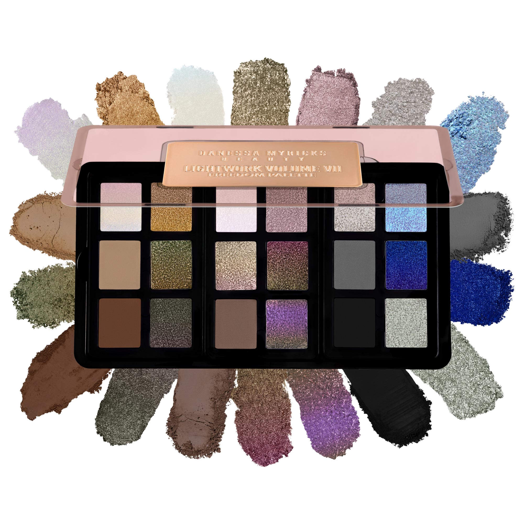 Lightwork Vii the Freedom Makeup Palette: Magnetic, Customizable, Stackable Palette With Illuminating Pigments for Eyes, Face &amp;amp; Lips