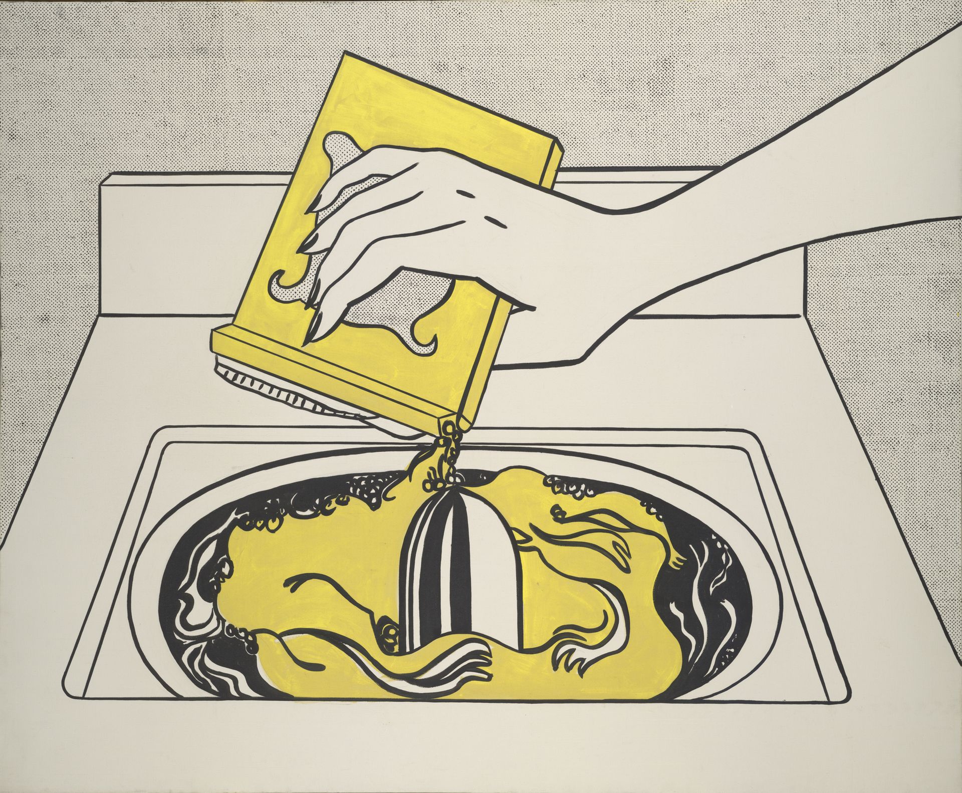Roy Lichtenstein's brightly coloured works