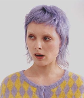 light purple violet haze by bleach london with bleached eyebrows