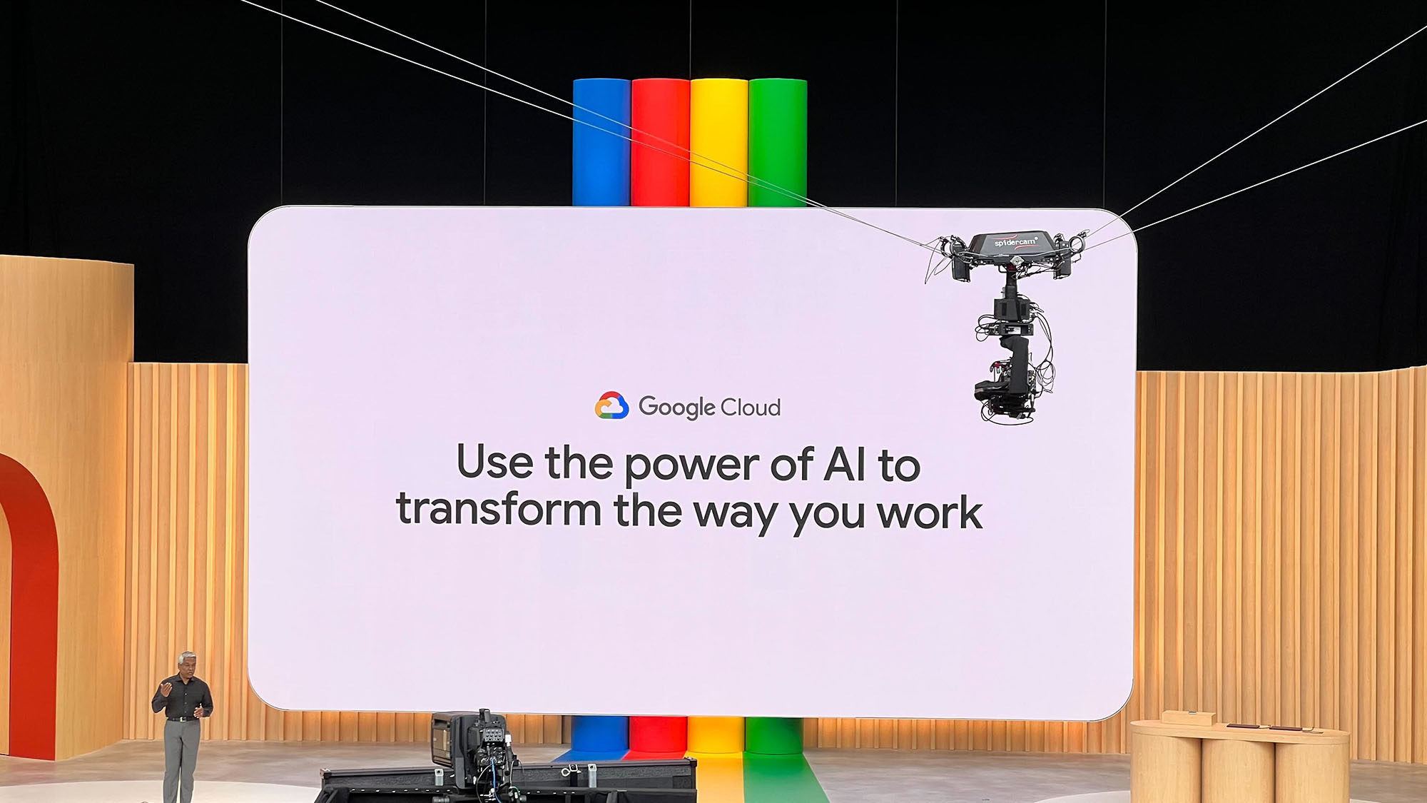 The stage at Google IO 2023