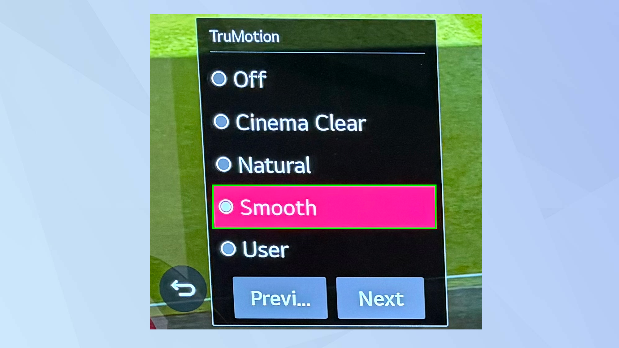 World Cup tv setting
