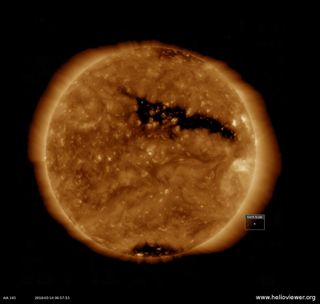 An Elongated Coronal Hole