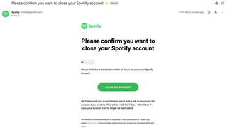 Cancel Spotify