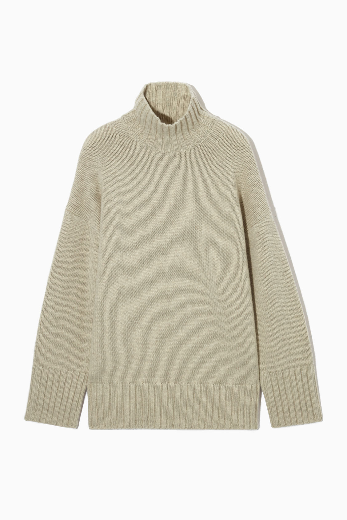 Funnel-Neck Pure Cashmere Sweater