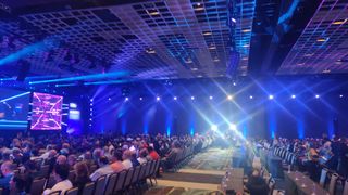 Keynote arena filling up at NetApp insight 2024